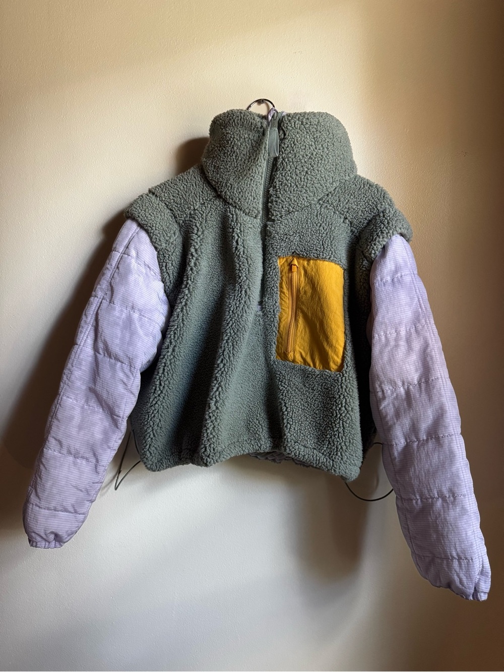 Free People Movement - Scenic Route Colorblock - Fleece with Puffer Sleeves